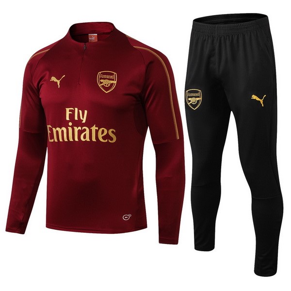 Trainingsanzug Woolen Arsenal 2018-19 Rote Marine Fussballtrikots Günstig